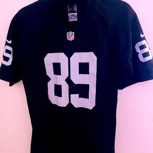 NFL Official Black Raiders Jersey Yourh Large